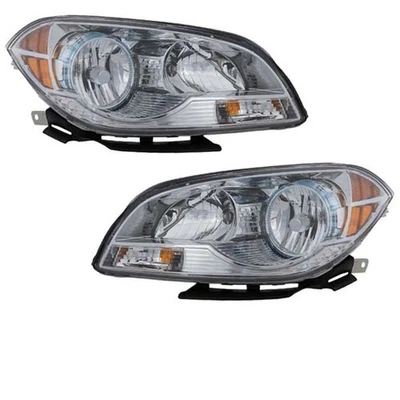 For 08-12 Malibu 08 Classic Headlight Headlamp Head Light Lamp w/Bulb PAIR SET Foto 1 de 4