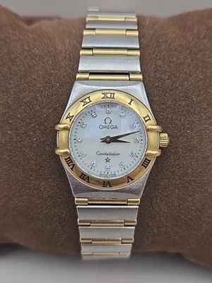 Reloj para mujer OMEGA Constellation 23 mm bisel oro 18k cuarzo suizo 795.1203 Foto 1 de 4