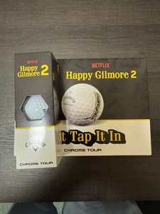 Balles de golf Callaway Chrome Tour HAPPY GILMORE "Just Tap It In" limitées - 3 balles - Photo 1/6