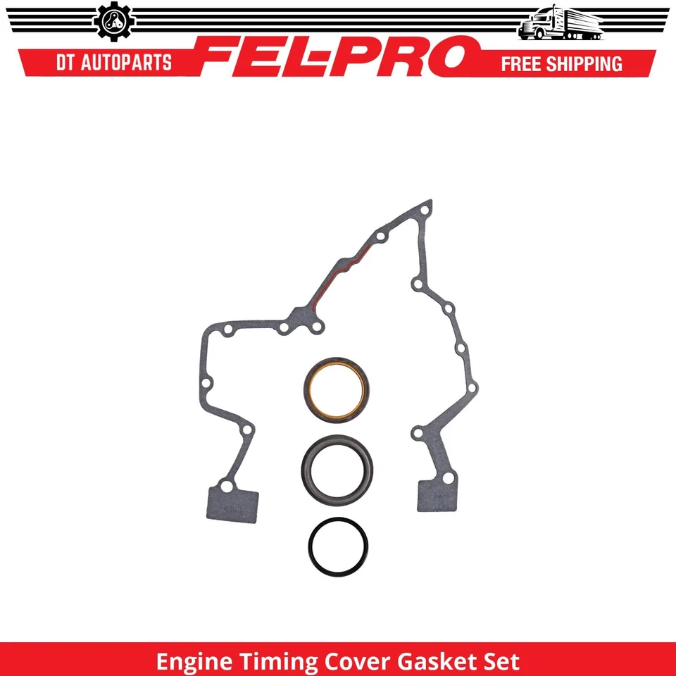 适用于 2003 - 2010 道奇 Ram 3500 发动机定时盖垫圈套装 Fel-Pro 2004 2005 — 第 1/1 张图片