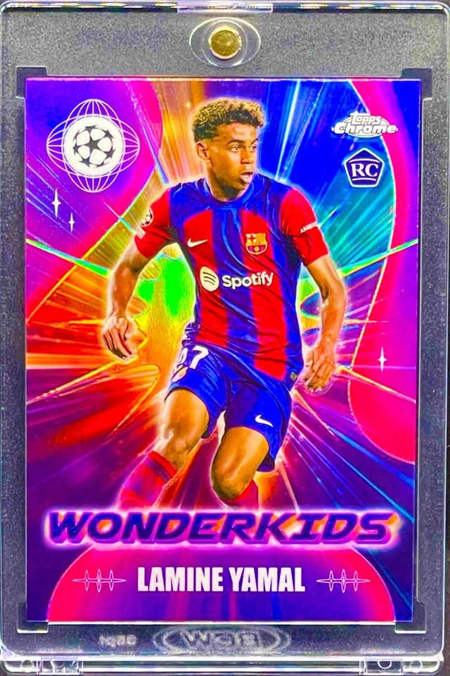 Lamine Yamal RARO NOVATO RC REFRACTOR TOPPS CROMO TARJETA DE INVERSIÓN SSP ROY COMO NUEVO Foto 1 de 4