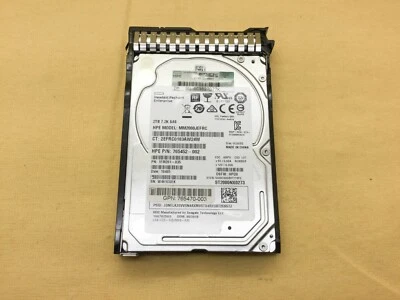 765466-B21 HP 2TB 12G SAS 7.2K RPM 2.5" 512E HDD 765873-001 765452-002  - Image 1 of 4