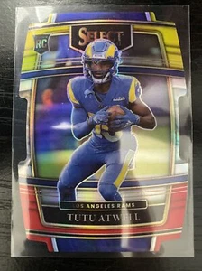 2021 Panini Select Tutu Atwell RC Concourse Red & Blue Die-Cut Prizm - Bild 1 von 2