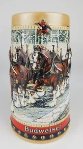 Anheuser-Busch 1988 Budweiser Collector’s Series Holiday Christmas Stein Mug - Picture 1 of 12