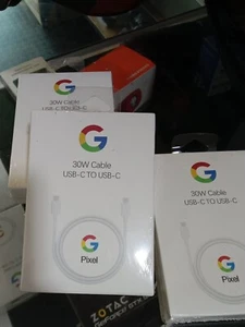 Original Google Pixel 30W USB-C to USB-C 1M Fast Charging Cable - Picture 1 of 4