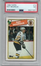 1988 Topps Ray Bourque # 73 PSA7  Near Mint