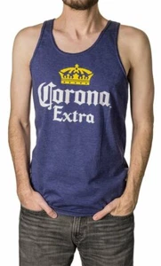 Top sin mangas extra Corona AZUL para hombre etiqueta de cerveza nueva S-2XL - Imagen 1 de 1