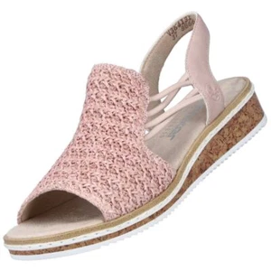 Rieker Mujer Sandalia Cuña Rosa V3641-31 Confort - Imagen 1 de 7