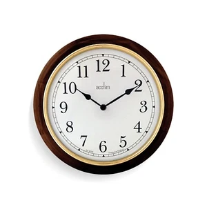 Reloj de Pared Acctim Madera Oscura Redondo Batería 30cm, Esfera Árabe Winchester 25056 - Imagen 1 de 1