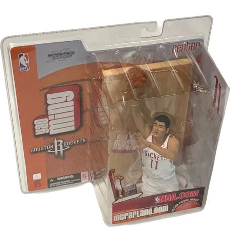 Yao Ming Houston Rockets NBA McFarlane 2003 Series 5 White Jersey NEW NIP Cover