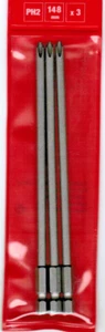 3 BIT PH2* 148 mm lang Schrauberbit für Trockenbauschrauben* - Picture 1 of 1