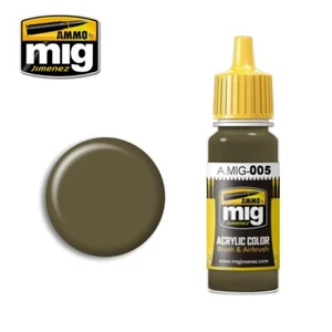 AMMO RAL 7008 gris verde - pintura para cepillos y aerógrafo 17 ml -AMIG0005 - Imagen 1 de 1