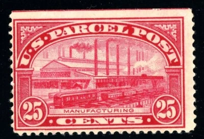 USAstamps Unused FVF US 1912 Parcel Post Manufacturing Scott Q9 OG MNH SCV $145 - Image 1 of 2