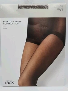 Nordstrom Rack Everyday Sheer Control Top Brown Hazelnut Pantyhose Size Plus NEW - Picture 1 of 2