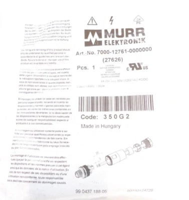 Murr Elektronik Sensor-/Aktorsteckverbinder | 7000-12761-0000000