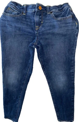 Pantalones de mezclilla elásticos azules Gymboree talla 8 cintura ajustable súper ajustados para niñas Foto 1 de 3