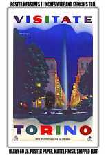 11x17 POSTER - 1939 Visit Turin