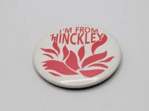 Vintage I'm from Hinckley Button 2.25 inch MN - Picture 1 of 4