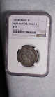 1871K FRANCE NGC MS61 FINE 15 TWO FRANCS SILVER 2F Coin BUY IT NOW!