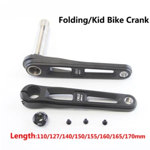 Folding/Kid Bike Crank 110/127/140/150/155/160/165/170/175mm Hollow Tech Crank - Picture 1 of 19