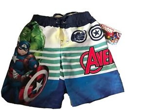 Marvel Avengers Swim Trunks - Little Boys Size 4 Spiderman swimwear UPF 50+