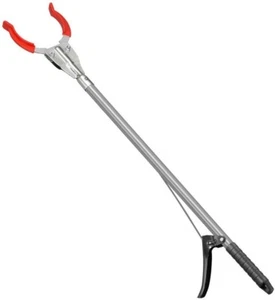 ALL METAL 36" Trash Picker Waste Pick Grabber Tool Reach Aluminum Grip Claw - Picture 1 of 6