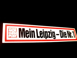 Aufkleber / Sticker + Leipziger Morgenpost - Mein Leipzig + Zeitung bis 1995 - Bild 1 von 1