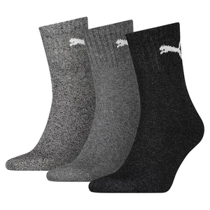 Puma Short Crew Socks (3 Pairs) 2.5-5 Grey 2.5-5 Grey - Picture 1 of 1