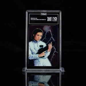 1996 Topps Star Wars Finest Princess Leia #3 TAG 10 - Picture 1 of 2