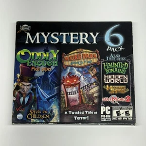 Mystery Masters 6 Pack PC DVD-ROM Hidden Object Games Oddly Enough Weird Park - Picture 1 of 2