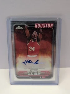 2024-25 Topps Chrome Hakeem Olajuwon Auto TCA-HO VERY NICE HOUSTON ROCKETS AUTO - Bild 1 von 12