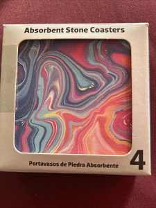 Stein Untersetzer Color Swirl 4er Set saugfähig Conimar Gruppe - Bild 1 von 3