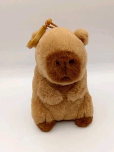 Carino portachiavi peluche Capybara per decorazione borsa e giocattolo da collezione orsacchiotto animale - Foto 1 di 9