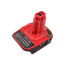 For  Milwaukee M18 Li-Ion Battery Convert To Dewalt 18V System Tools Adapter-RED
