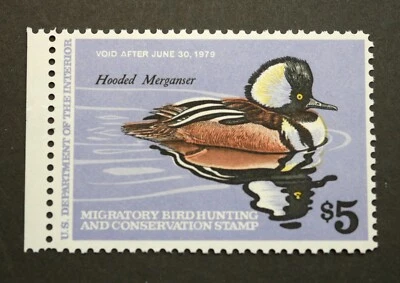 RW45 Federal Duck Hunting Stamps MNH, OG, 1978 Migratory Bird Hunting Stamp - Image 1 of 2