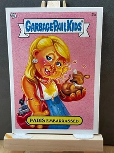 2005 Topps Garbage Pail Kids Paris Embarrassed Sticker Card 2a Series 4 - Picture 1 of 2