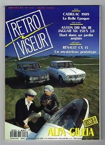 *** RETROVISEUR n° 46 *** 06-1992 // dossier ALFA GIULIA - CADILLAC 1909 - ASTON - Picture 1 of 1