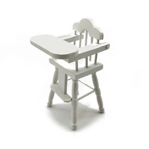 Muebles en miniatura con asiento de bebé de madera para casa de muñecas escala 1:12 - Imagen 1 de 5