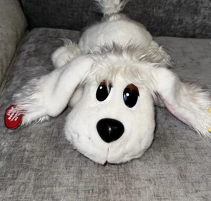15 Inch Pound Puppies White Puppy Dog Plush Battery Operated Works 2004 Mattel - Picture 1 of 6