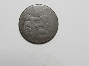 Ficha antigua - 1791 Hombre y escudo reclinado - Glasgow City and River God - Imagen 1 de 2