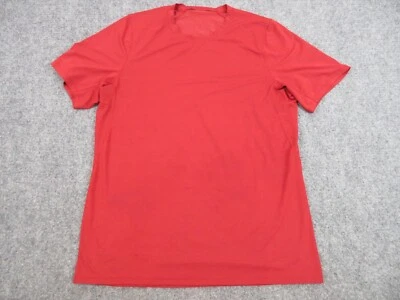 Camisa Lululemon Para Hombres Adultos Grande Roja Logo Preppy Informal Atlética Correr Foto 1 de 4