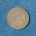 1933 Australia 1 Penny, George V, Km# 23
