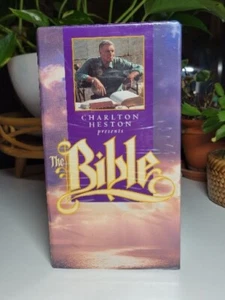 CHARLTON HESTON PRESENTS THE BIBLE VHS 2 TAPE SET ~ Stories Old & New Testaments - Picture 1 of 2
