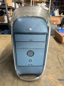 Vintage Apple Power MacG4 M5183 300MHz Desktop Blue 10GB HDD No OS - Afbeelding 1 van 5