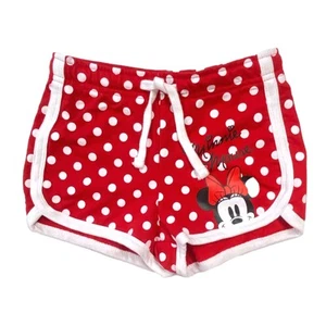 Disney Girls Red & White Polka Dot Minnie Mouse Athletic Shorts - Picture 1 of 1