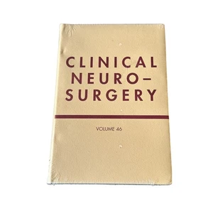 Clinical Neurosurgery Volume 46 CNS Medical Textbook Sealed New - Picture 1 of 6
