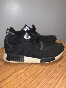 Adidas Originals NMD R1 Men Size 8 Black Athletic Running Shoes Sneakers - Picture 1 of 14