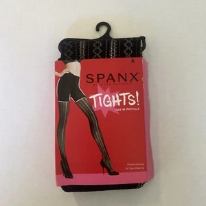 Spanx  size A CASE IN POINTELLE Black Tights Style New - Picture 1 of 2