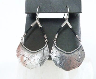 Brincos pendurados de prata esterlina 925 com gota grande Silpada - Imagem 1 de 4