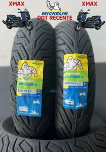 COPPIA 120/70-15 + 140/70-14 MICHELIN CITY GRIP 2 DOT/ANNO 2025/24 GOMME X-MAX - Afbeelding 1 van 7